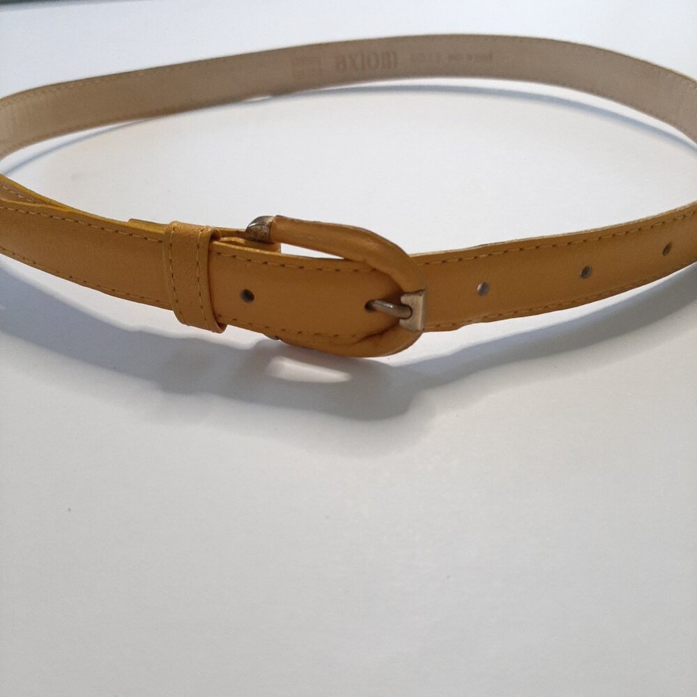 Vintage Yellow Axiom Thin Belt